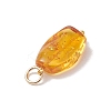 Gradient Color Natural Amber Pendants PALLOY-JF04987-5