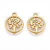 304 Stainless Steel Charms STAS-N109-90G-1