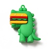 Dinosaur with Hamburger Shape PVC Pendants LS-KY-E012-03A-2