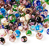 72Pcs 18 Styles Luminous Handmade Gold Sand Lampwork Beads LAMP-TA0001-39-3