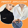 10Pcs Zinc Alloy Adjustable Jean Paper Clip FIND-LP0001-61-4
