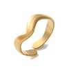 304 Stainless Steel Open Cuff Rings for Women STAS-D085-08G-4