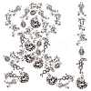 108Pcs 6 Style Tibetan Style Alloy Frog Charms TIBEP-SC0001-90-1