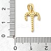 925 Sterling Silver Micro Pave Clear Cubic Zirconia Pendants LS-STER-Z012-06G-07-3