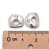 Letter Slider Beads for Watch Band Bracelet Making ALRI-O012-D-NR-3