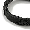 Adjustable PU Leather & Waxed Braided Cord Bracelets BJEW-F468-15-3