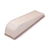Wooden Clovered with PU Leather Bracelet Displays Stand BDIS-F003-02B-3