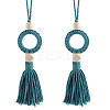 Cotton Woven Pendant Decorations AJEW-WH20054-012A-1