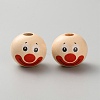 Wood European Beads WOOD-WH0064-24D-1