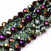 Electroplate Transparent Glass Beads Strands LS-EGLA-A034-T6mm-F25-1
