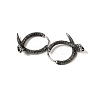 Antique Silver 316 Surgical Stainless Steel Hoop Earrings EJEW-D096-03C-AS-4