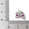 Brass Micro Pave Cubic Zirconia Pendants KK-P290-02A-P-3