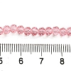 Transparent Baking Paint Glass Beads Strands DGLA-A034-T4mm-D08-4