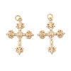 Brass Micro Pave Cubic Zirconia Pendants KK-L223-007G-1