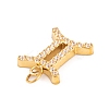 316 Stainless Steel Micro Pave Cubic Zirconia Pendants LS-STAS-K284-01I-G-2