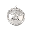 304 Stainless Steel Pendants SA-CBAD9BF-08P-1