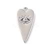 Eco-Friendly Brass Micro Pave Clear Cubic Zirconia Pendants ZIRC-C027-03P-RS-1