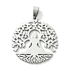 Non-Tarnish 201 Stainless Steel Pendants STAS-U003-21C-P-1