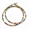 Natural Indian Agate Round Beads Strands G-N0166-23-3mm-3