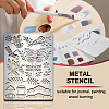 BBQ Daily Theme Stainless Steel Metal Stencils DIY-WH0289-054-4