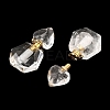 Natural Quartz Crystal Perfume Bottle Pendants G-L623-12G-07-2