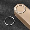 Brass Hoop Earrings EJEW-G474-01S-03-2