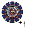 Flat Round Rubber Pendulum Altar Mats PW-WGD34B2-01-6