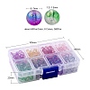 360Pcs 8 Colors Frosted Spray Painted Glass Beads GLAA-YW0001-40-3