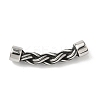 304 Stainless Steel Braided Cord Connector Charms STAS-H238-05A-AS-1