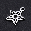 Non-Tarnish 201 Stainless Steel Laser Cut Charms STAS-S105-T897-1-2