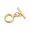 Rack Plating Eco-Friendly Brass Toggle Clasps KK-K165-33-1