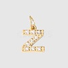 Stainless Steel Cubic Zirconia Pendants with Jump Rings FIND-PW0024-08Z-1