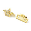 Rack Plating Brass Pave Cubic Zirconia Slide Charms KK-G464-02G-3