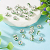 30Pcs 2 Colors Brass Rhinestone Spacer Beads RB-TA0001-29E-3