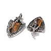 Natural Tiger Eye Faceted Big Pendants G-L524-03AS-04-3