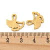 Ion Plating(IP) 304 Stainless Steel Charms STAS-S135-03G-3