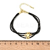 Polyester Multi-Strand Bracelets FB-CBA983F-02G-05-5