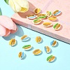 18Pcs 3 Colors Enamel Cowrie Shell Beads SSHEL-FS0001-03-9