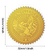 Plastic Self Adhesive Gold Foil Embossed Stickers DIY-WH0211-374-2