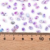 Two Tone Baking Paint Glass Seed Beads SEED-C003-01K-4