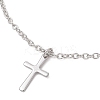 304 Stainless Steel Cable Chain Bracelets BJEW-JB13248-3