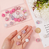 30Pcs 6 Style Polymer Clay Pave Rhinestone Beads CLAY-SC0001-78A-3