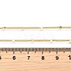 2MM Brass Star Twisted Chain Necklaces NJEW-M108-36G-3
