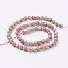 Natural Rhodonite Beads Strands G-J376-64-6mm-2