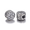 Hollow 925 Sterling Silver European Beads OPDL-L017-037TAS-2