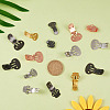 60 Pieces Iron Flat Blank Shoes Clips JX109A-5