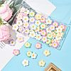 70Pcs 7 Colors Plumeria Flower Opaque Resin Cabochons CRES-FS0001-32-7