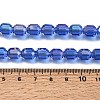 Electroplate Transparent Column Glass Beads Strands EGLA-A043-02-AB09-4