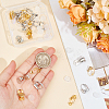32Pcs 8 Style Brass Clip-on Earring Findings KK-SP0001-27-3