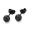 304 Stainless Steel Stud Earring Findings Ion Plating(IP) STAS-I183-09A-EB-2